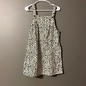 Cheetah Print Overall Dress